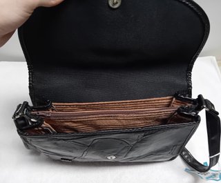 Bolso bandolera vintage negro Okay Sac