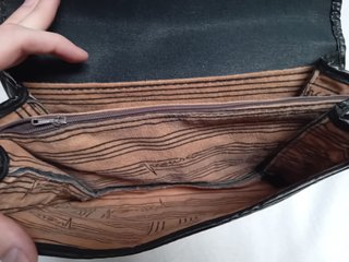 Bolso bandolera vintage negro Okay Sac