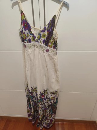 Vestido estampado floral multicolor