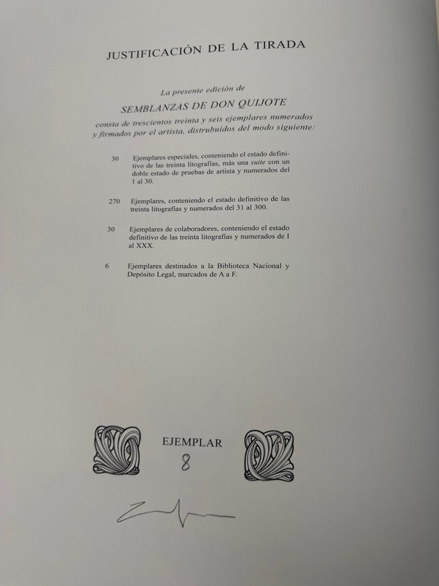Semblanzas don Quijote ed. limitada. David Zaafra