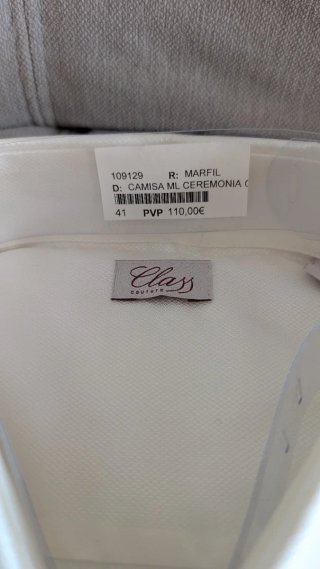 Camisa ceremonia Class Talla 41
