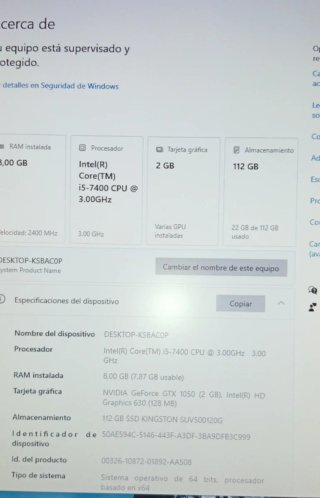 Ordenador Sobremesa Intel Core i5-7400 NOX