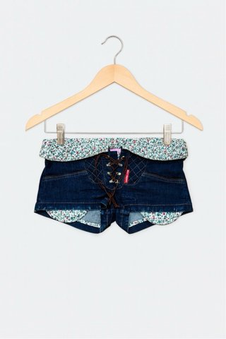 Short Vaquero Floral Verano Boho