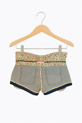 Short Vaquero Floral Verano Boho
