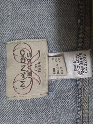 Chaqueta tejana Mango Talla S
