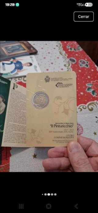San Marino 2013 2€ Conmemorativos Il Pinturicchio