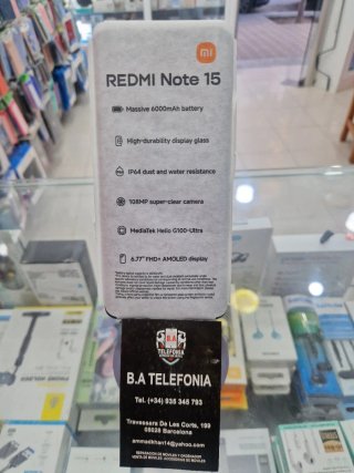 Redmi Note 15 Negro 128GB 6GB RAM Nuevo
