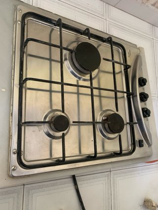 Placa de gas butano con 3 fuegos Nardi