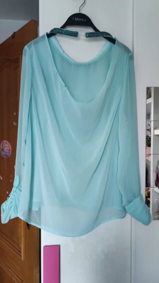 Blusa gasa con pedrería Talla L/40