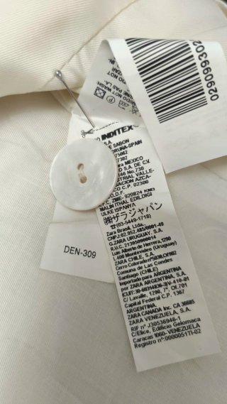 Traje pantalón Zara beige talla 42