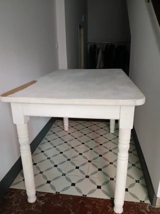 Mesa de roble maciza