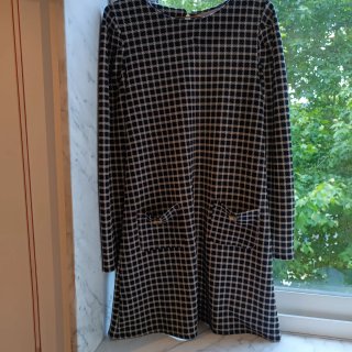 Vestido cuadros mujer