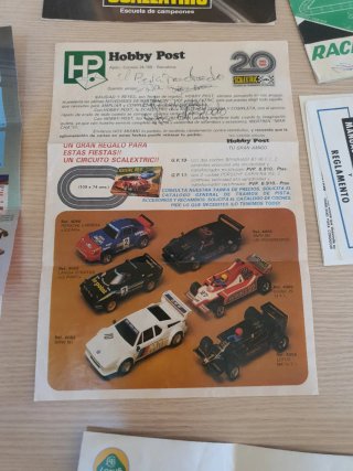 Listado precios Scalextric 1981 + folletos publici