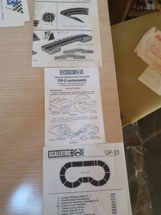 Listado precios Scalextric 1981 + folletos publici
