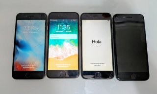 Lote 9 iPhone (Negro y Plata)