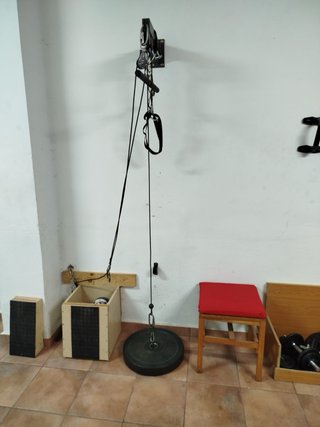 Polea para gimnasio en casa