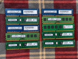 Lote de memorias RAM DDR3 8GB para PC sobremesa