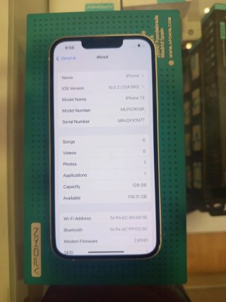 iPhone 13 128GB Plata