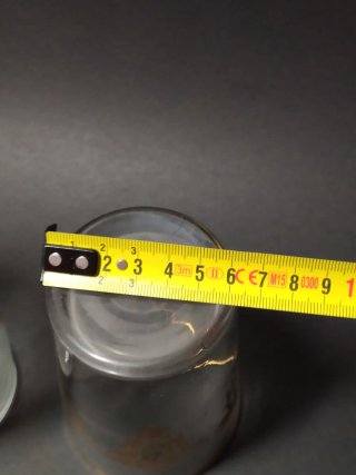 Juego de 2 vasos vintage con detalles dorados
