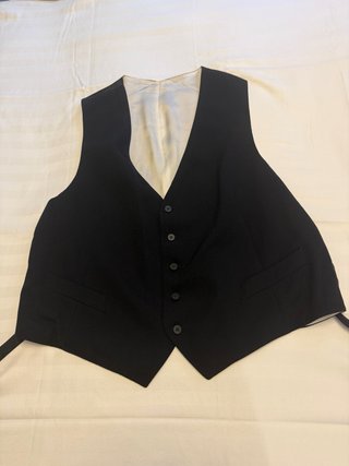Traje  Chaqué Negro, Chaleco  y Pantalón ceremonia