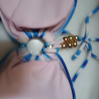Parte de arriba bikini azul y rosa