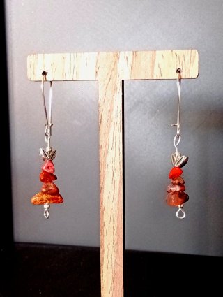 Pendientes piedras naturales