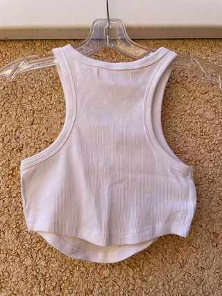 Top Crop Básico Blanco Pull&Bear XS