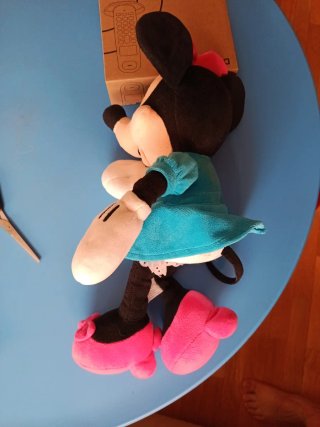 Muñeca Minnie Mouse Peluche Rosa y Azul