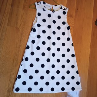 Vestido lunares blanco y negro T.38
