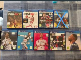 Lote Juegos PS4 Deportes. Lote completo 35€.