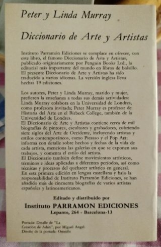 Diccionario de Artes y Artistas