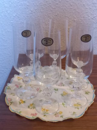 Calice di champagne Bohemia in cristallo