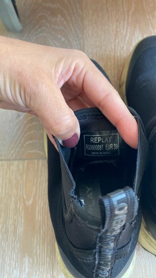Botas Replay Negras Neopreno Talla 39