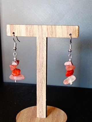 Pendientes piedras naturales