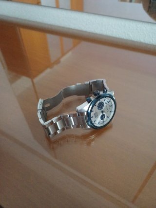 Reloj Level Cronógrafo Plata y Azul