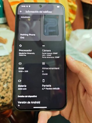 Nothing Phone 2A Negro 12GB/256GB