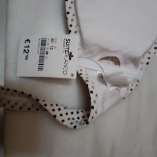 Parte de arriba bikini Suiteblanco lunares