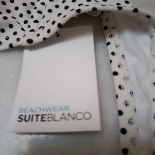 Parte de arriba bikini Suiteblanco lunares