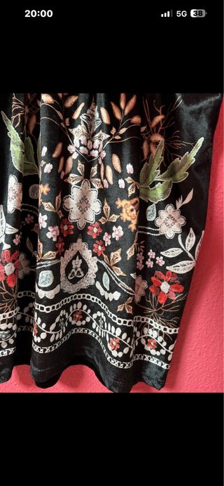 Vestido estampado floral talla S