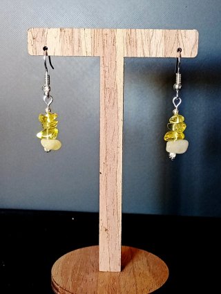 Pendientes piedras naturales