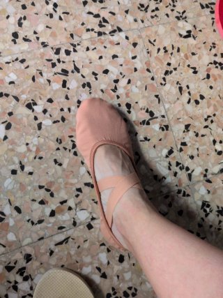 Zapatos de baile color salmón