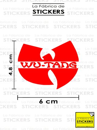 Pegatina WU TANG CLAN vinilo de corte Alta calidad
