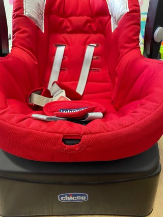 Silla coche bebé Chicco roja