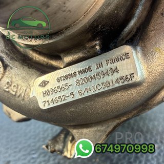 8200459494 turbo renault trafic 2.5dci 140cv G9U