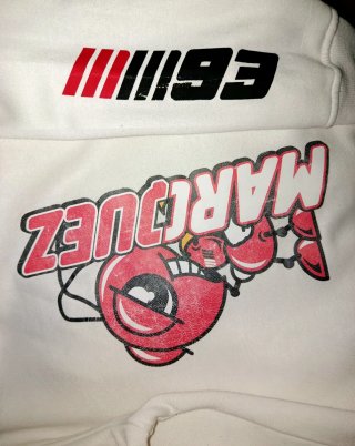 Sudadera Marc Márquez 93 Blanca