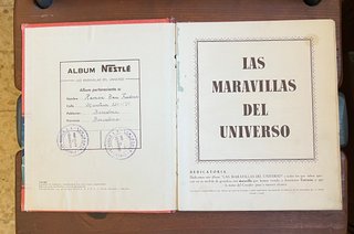 ALBUMS LAS MARAVILLAS DEL UNIVERSO NESTLE COMPLETO