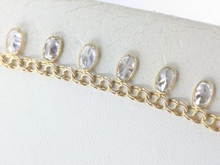 Gargantilla oro 18k con circonitas