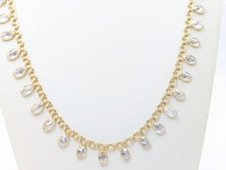 Gargantilla oro 18k con circonitas