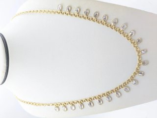 Gargantilla oro 18k con circonitas