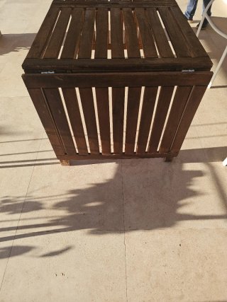 Mesa extensible madera jardín/patio